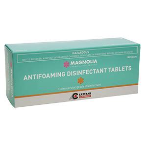 Cattani Anti Foaming Disinfectant Tablets (Box of 50) with free delivery of 2 or more boxes